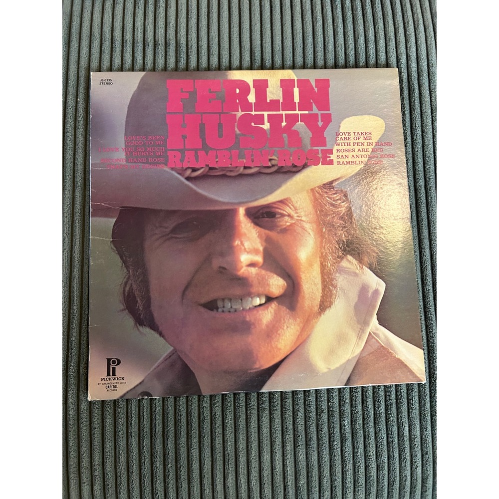 Ferlin Husky‎ Ramblin' Rose Vinyl Record Album LP Country Music Hilltop
